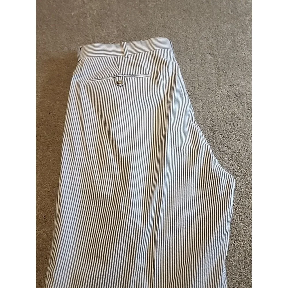 POLO RALPH LAUREN Men's 35 X 32 Blue & White Striped Pants Preppy Lawn Outdoor - Picture 11 of 14